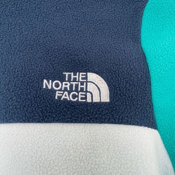 The North Face Glacier Colorblock Fleece 1/4 snap Sweater Size 10-12 - Picture 3 of 5